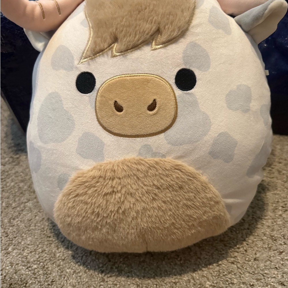 Squishmallows Cream and Tan Stuffed Animal